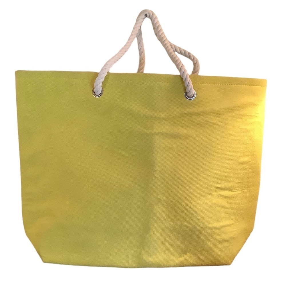 Pucker Up Canvas Beach Tote Bag and a Woven Envelope Clutch - Picture 3 of 8